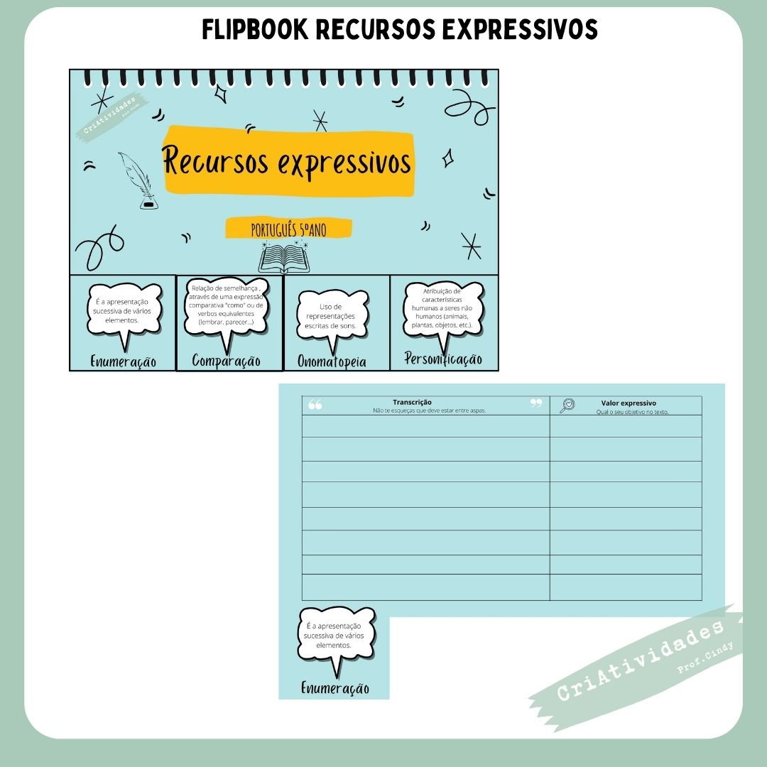 Flipbook Recursos Expressivos – Profcindycriatividades