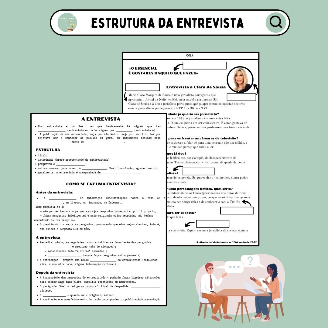 Estrutura da entrevista