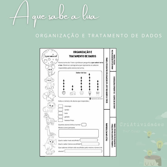 A que sabe a lua - Organização e Tratamento de Dados