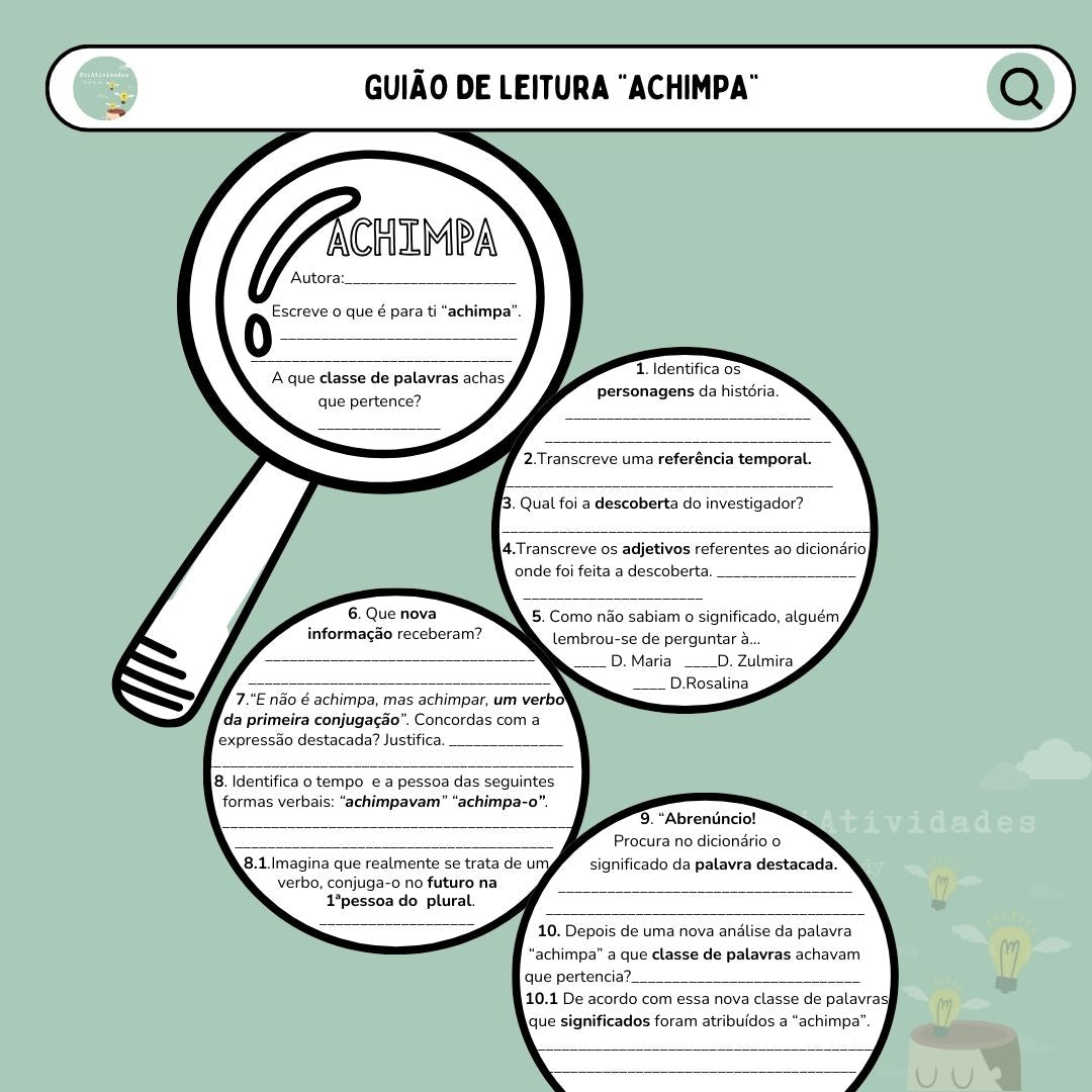 Guião de leitura "Achimpa"