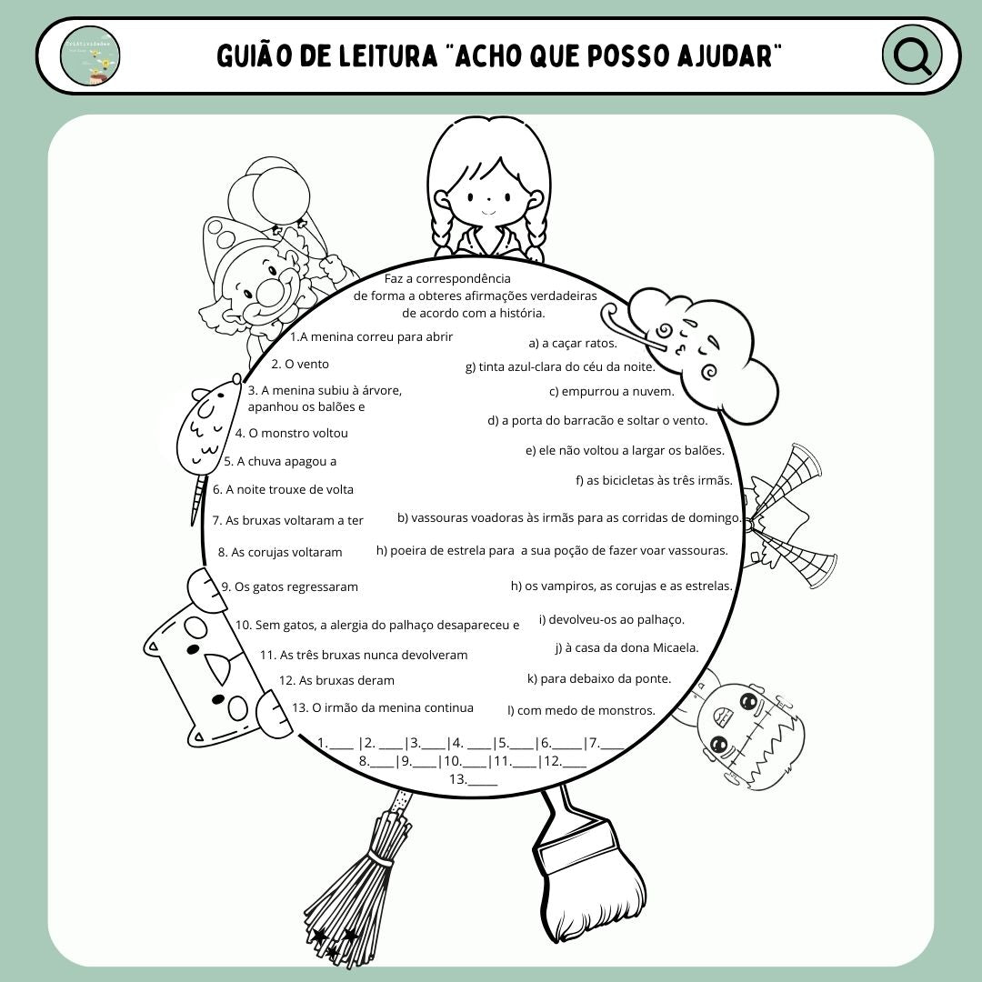 Guião de leitura "Acho que posso ajudar"